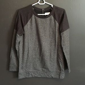 Lou&Grey Zip-back Long Sleeve Sweatshirt Tee